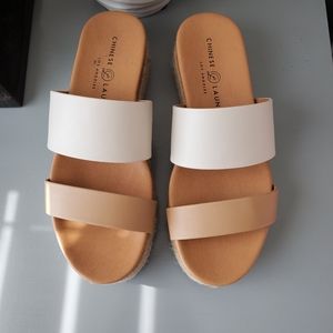 Chinese Laundry double strap platform sandal 6